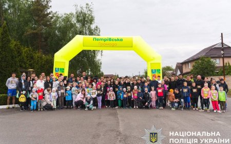В Петрівській громаді відбувся спортивний забіг під гаслом «Незламні українці»