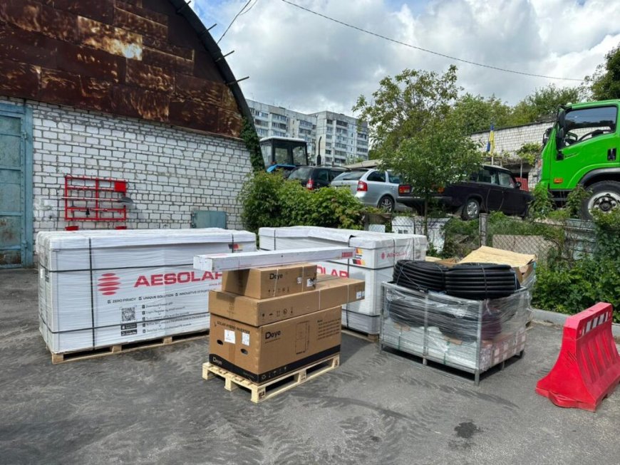 Німецьке місто-побратим Айхенау передало Вишгородській громаді нові сонячні електростанції